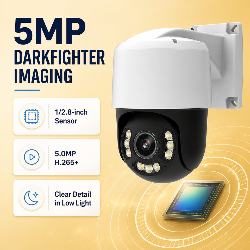 5MP 4X Optical Zoom Metal IP PTZ Camera