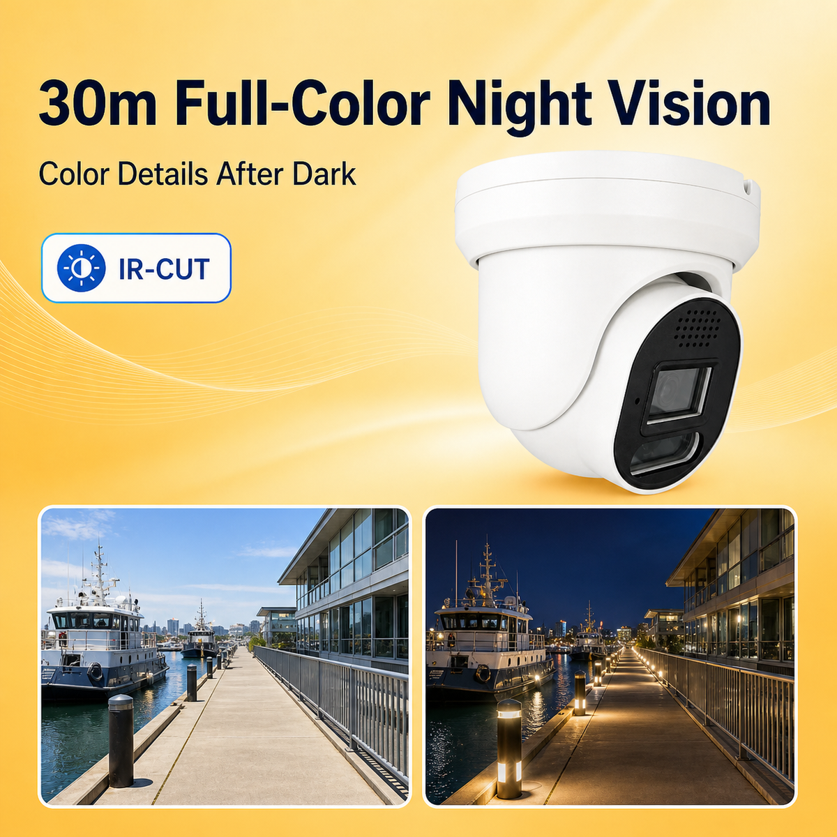 YGH-400B2I-12 4MP Full-Color IP Dome Camera
