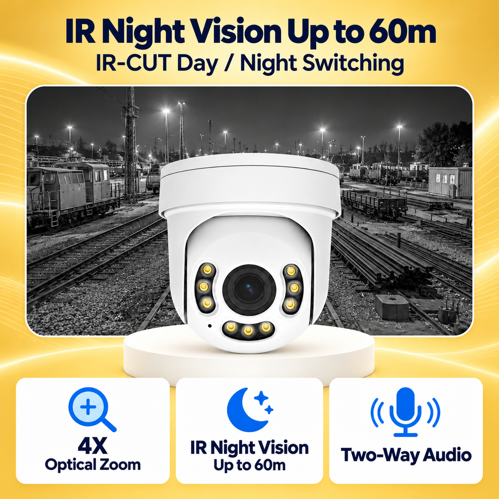 YG-MG19AR-500-4X 5MP 4X Optical Zoom IP PTZ Camera