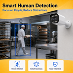 Two-way audio feature enabling live voice communication through the camera