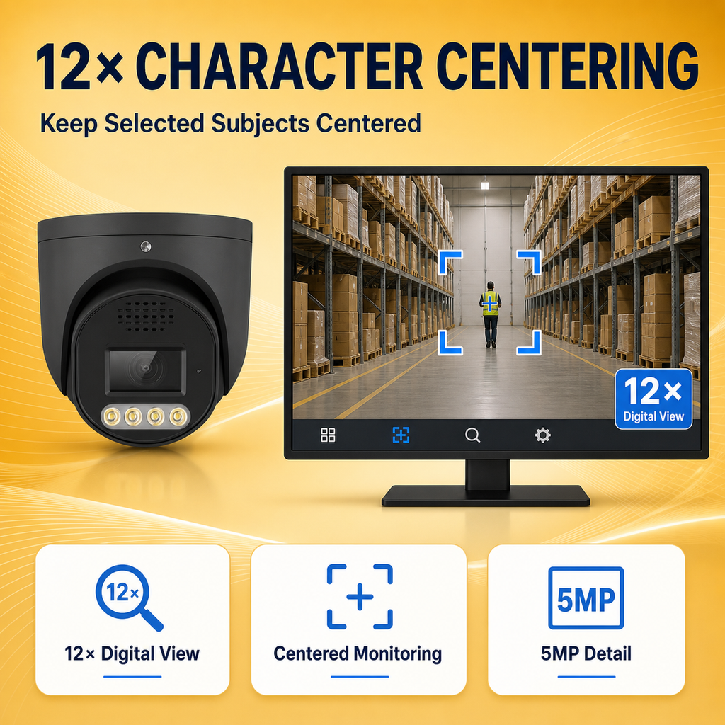 5MP 4-Channel PoE IP Camera System with Two-Way Audio