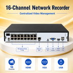 8MP 16CH IP Camera System with Full-Color Night Vision