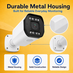 Durable metal camera housing designed for dependable security monitoring