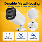 Durable metal camera housing designed for dependable security monitoring