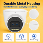 Durable metal dome housing designed for reliable long-term security monitoring