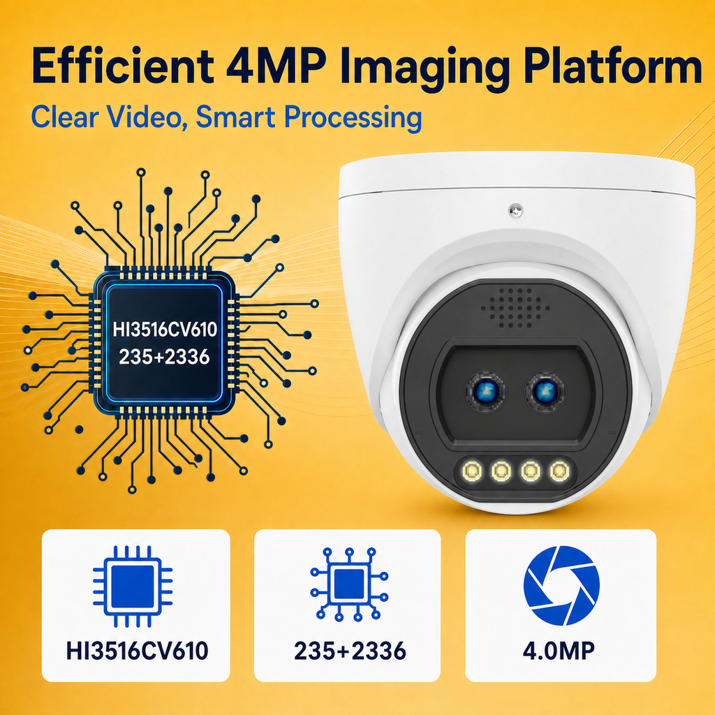 Four-megapixel imaging platform producing smooth security video at 25 fps