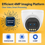 Four-megapixel imaging platform producing smooth security video at 25 fps