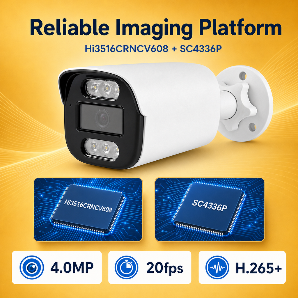 YGH-TST08CIFNP-4MP-8CH 4MP 8-Channel Wired IP Camera System