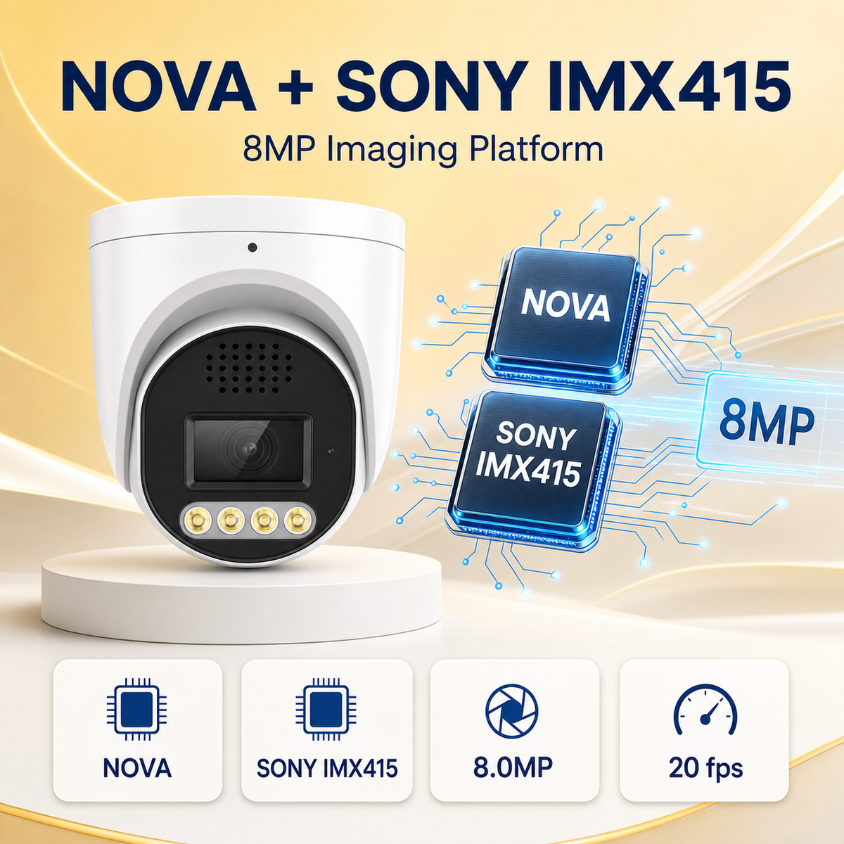 8MP 16CH IP Camera System with Full-Color Night Vision