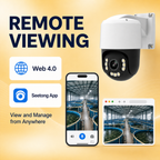 Web 4.0 and Seetong remote viewing for an IP PTZ camera