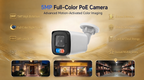 YGH 5MP full-color PoE bullet security camera feature overview with human detection